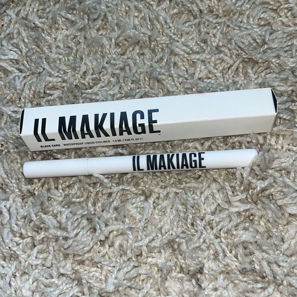 NIB IL Makiage Black Card Liquid Eyeliner Ultra-Black Waterproof 0.05 fl oz